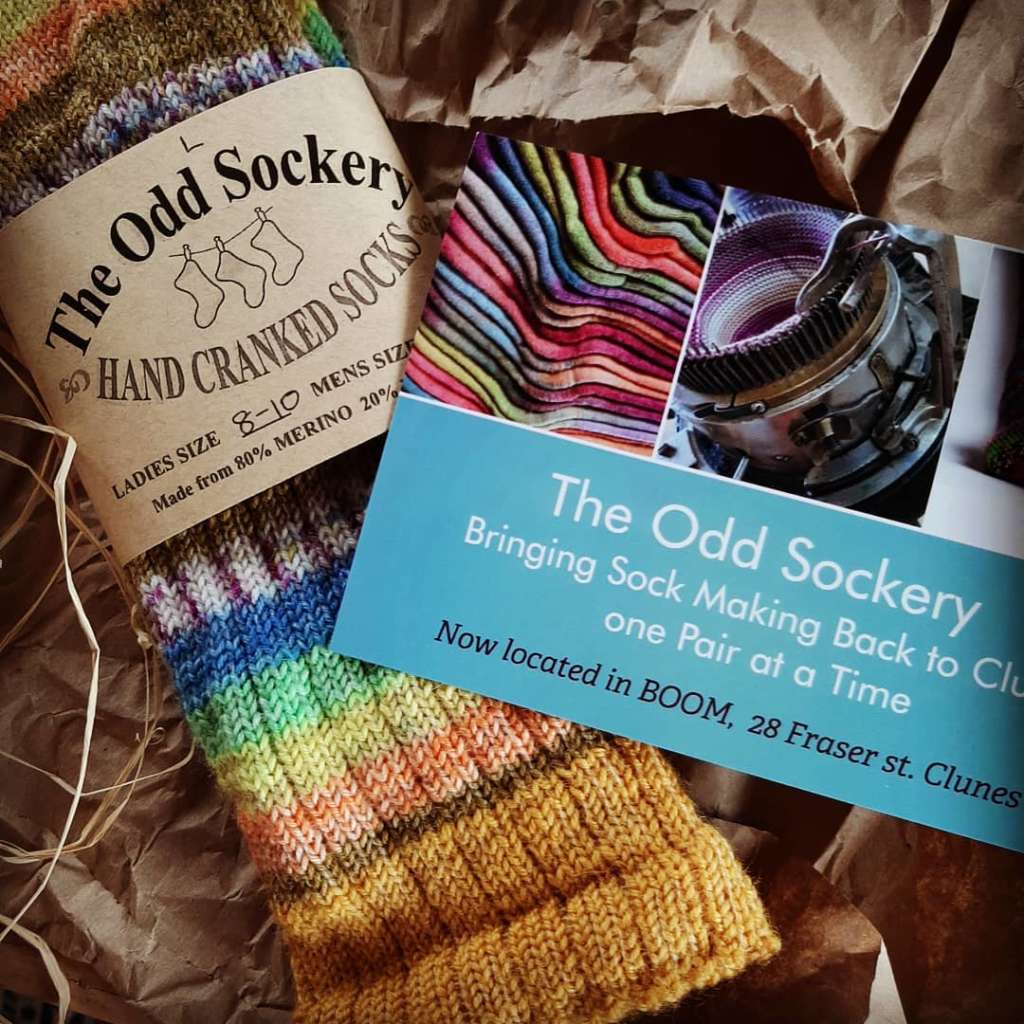 The Odd Sockery Socks hand cranked and dyed socks